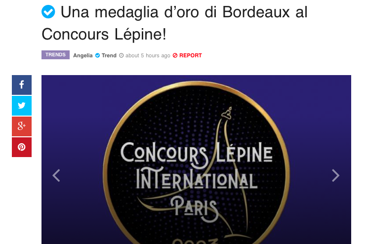 BeeZen Revue de Presse Article Italian Day Fr