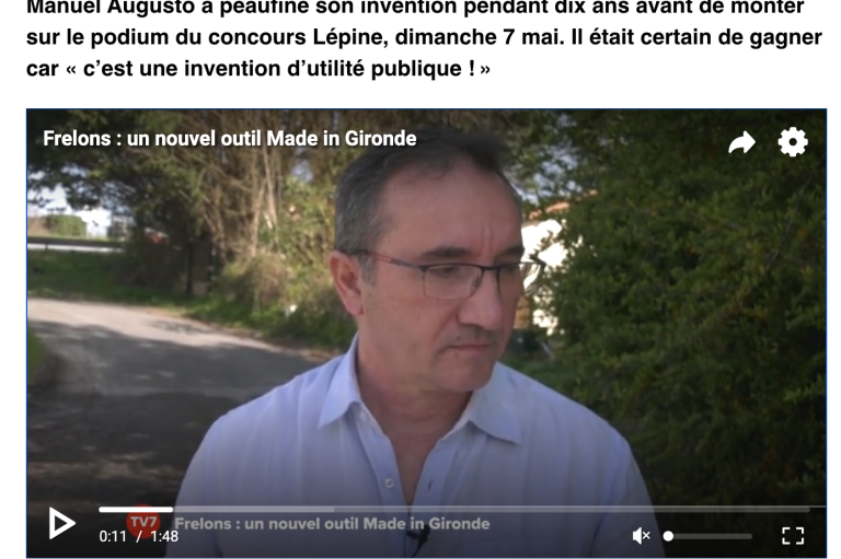 BeeZen Revue de Presse Article TV7 Bordeaux