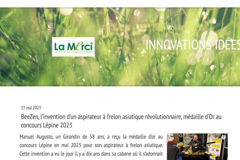 BeeZen Revue de Presse Article La Merci