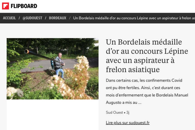 BeeZen Revue de Presse Article Flip Board